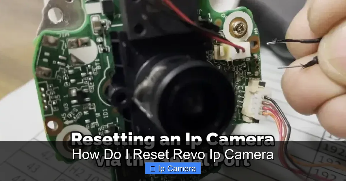 How Do I Reset Revo Ip Camera