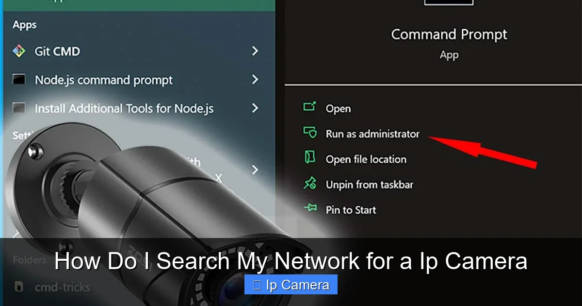 How Do I Search My Network for a Ip Camera