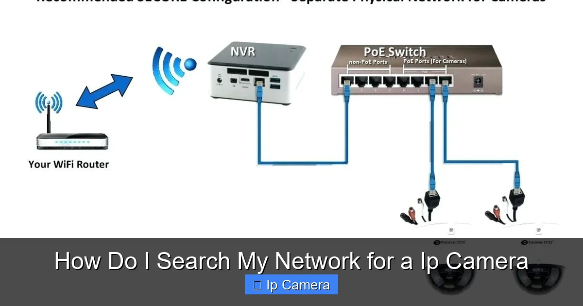 How Do I Search My Network for a Ip Camera