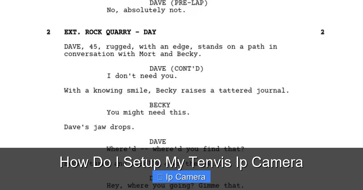 How Do I Setup My Tenvis Ip Camera