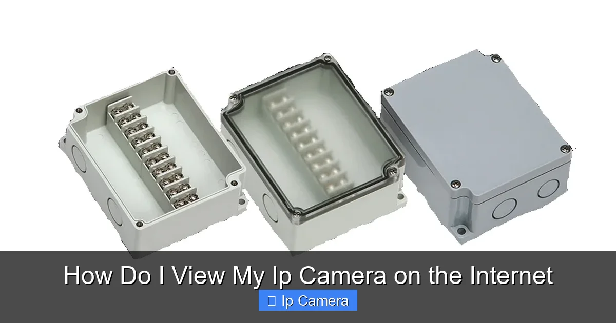 How Do I View My Ip Camera on the Internet