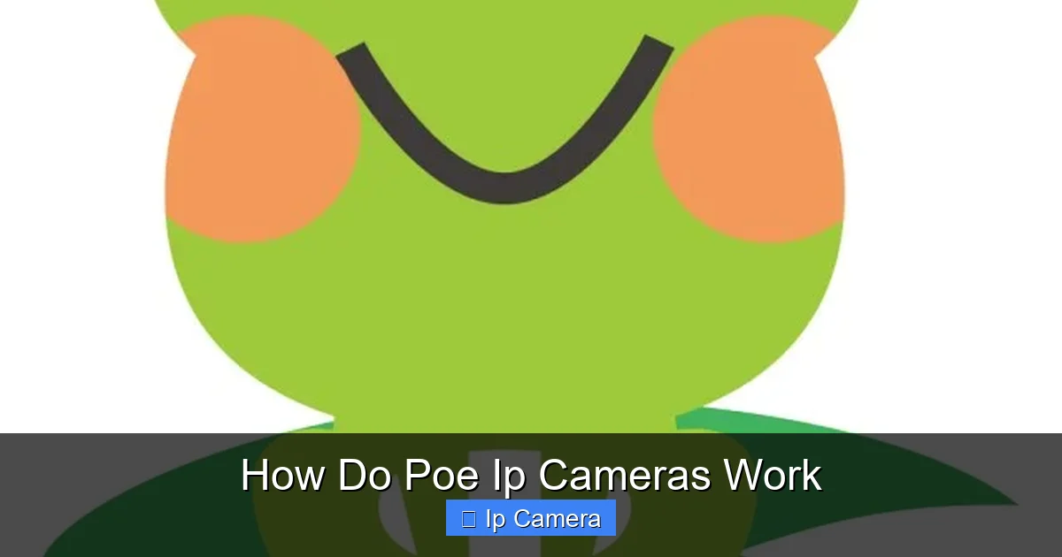 How Do Poe Ip Cameras Work