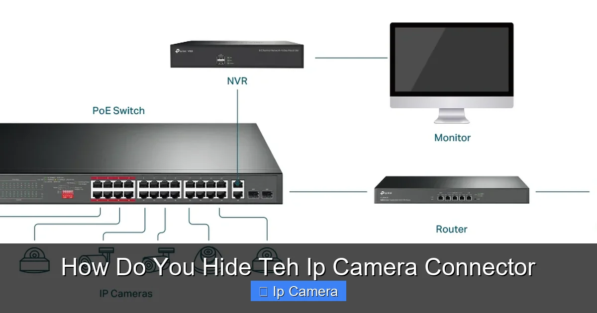 How Do You Hide Teh Ip Camera Connector