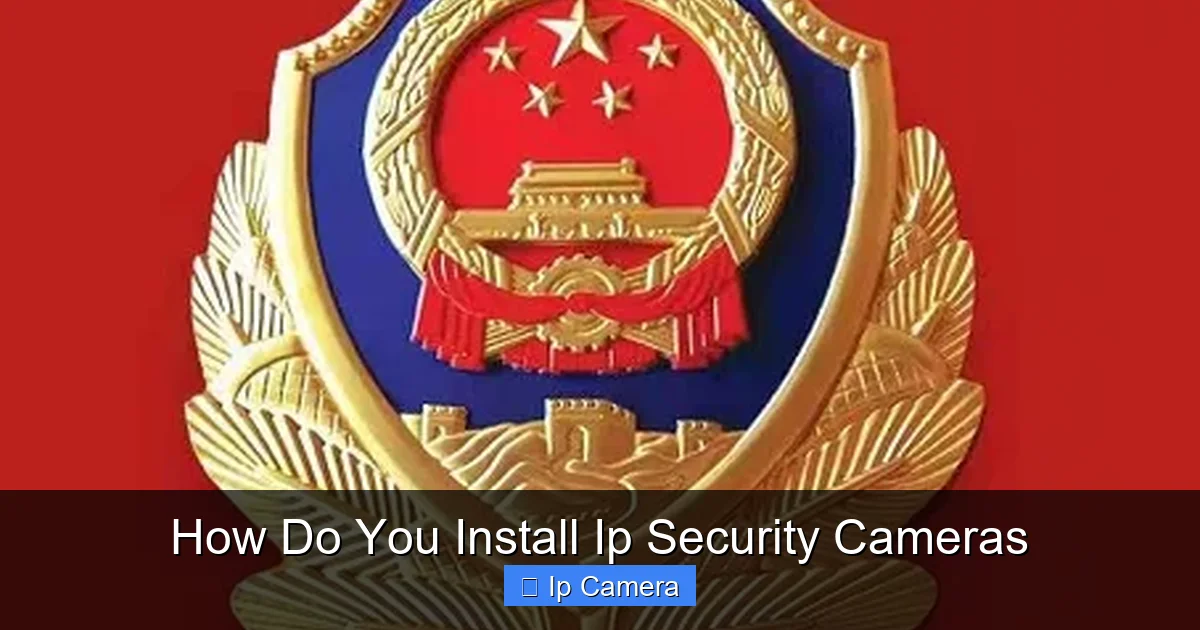 How Do You Install Ip Security Cameras