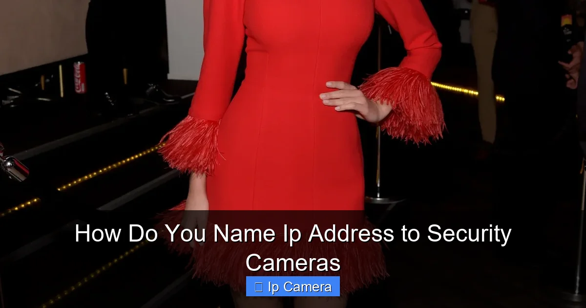 How Do You Name Ip Address to Security Cameras