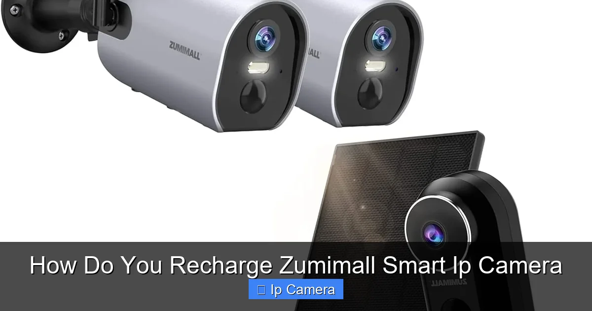 How Do You Recharge Zumimall Smart Ip Camera
