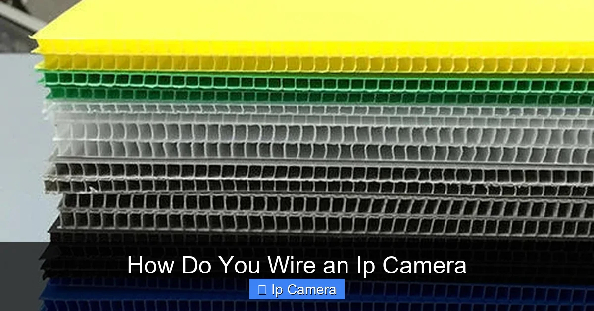 How Do You Wire an Ip Camera