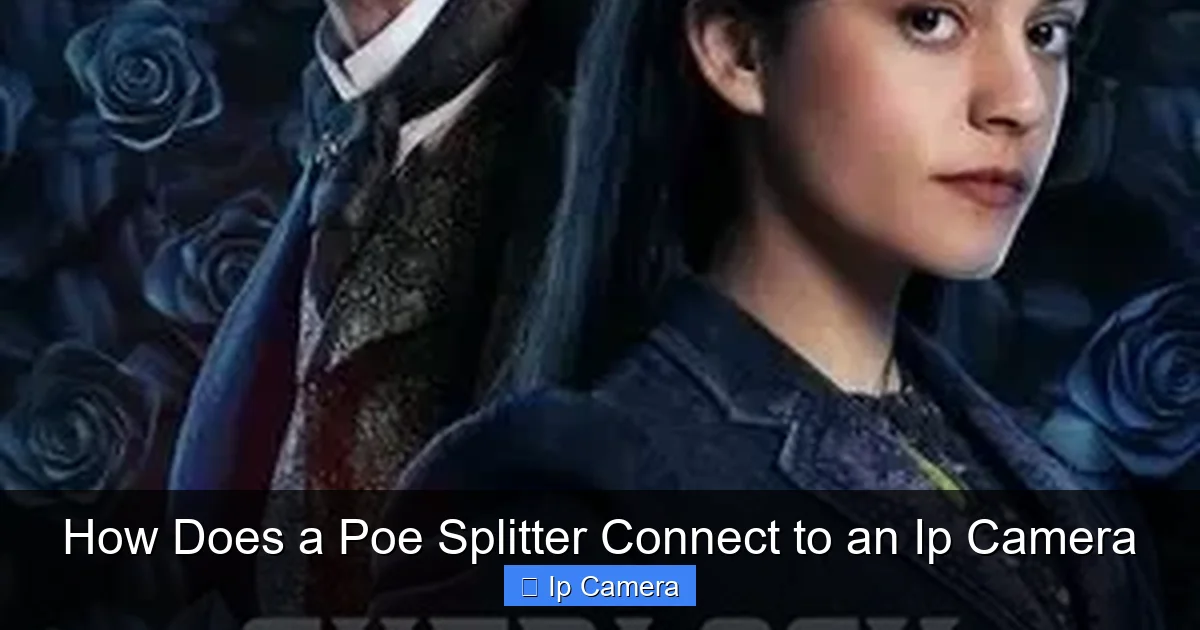 How Does a Poe Splitter Connect to an Ip Camera