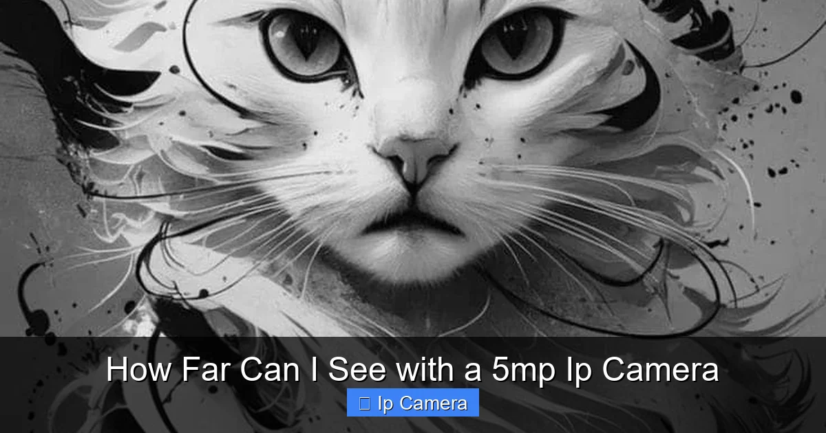How Far Can I See with a 5mp Ip Camera