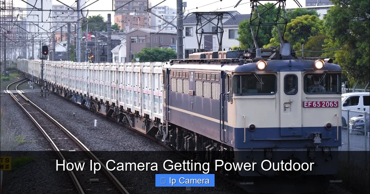 How Ip Camera Getting Power Outdoor