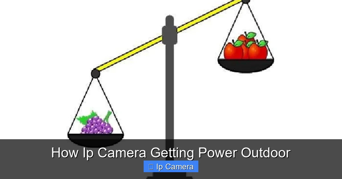 How Ip Camera Getting Power Outdoor