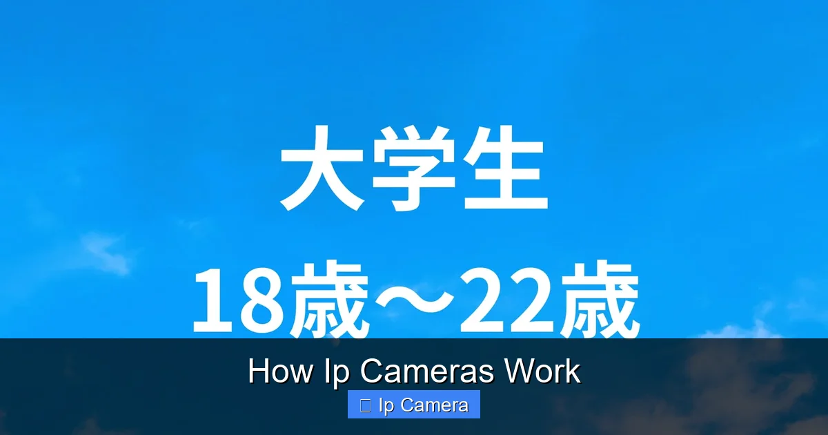How Ip Cameras Work