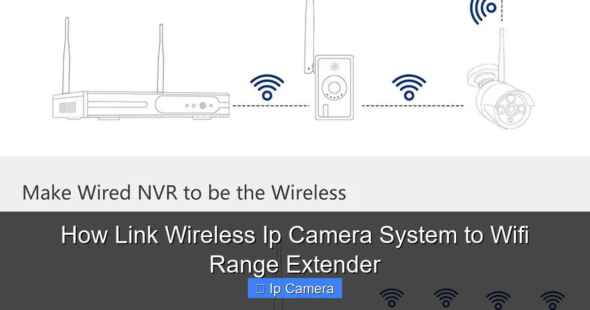 How Link Wireless Ip Camera System to Wifi Range Extender