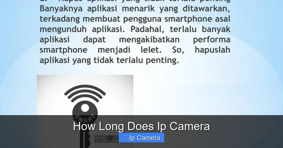 How Long Does Ip Camera