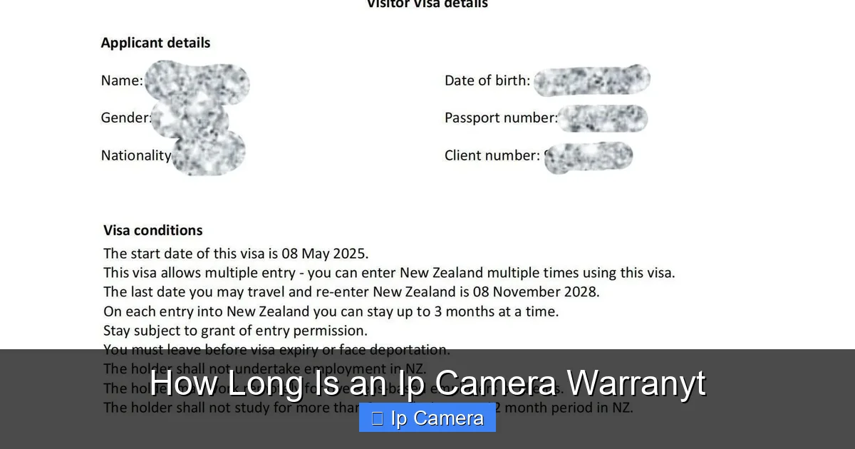 How Long Is an Ip Camera Warranyt