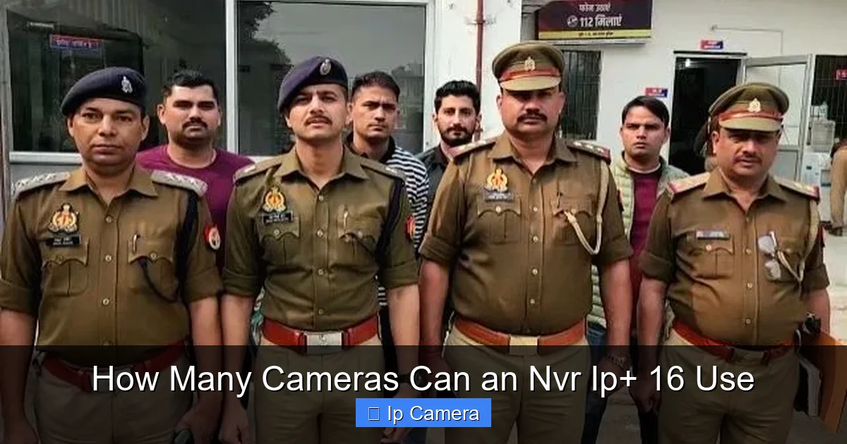 How Many Cameras Can an Nvr Ip+ 16 Use