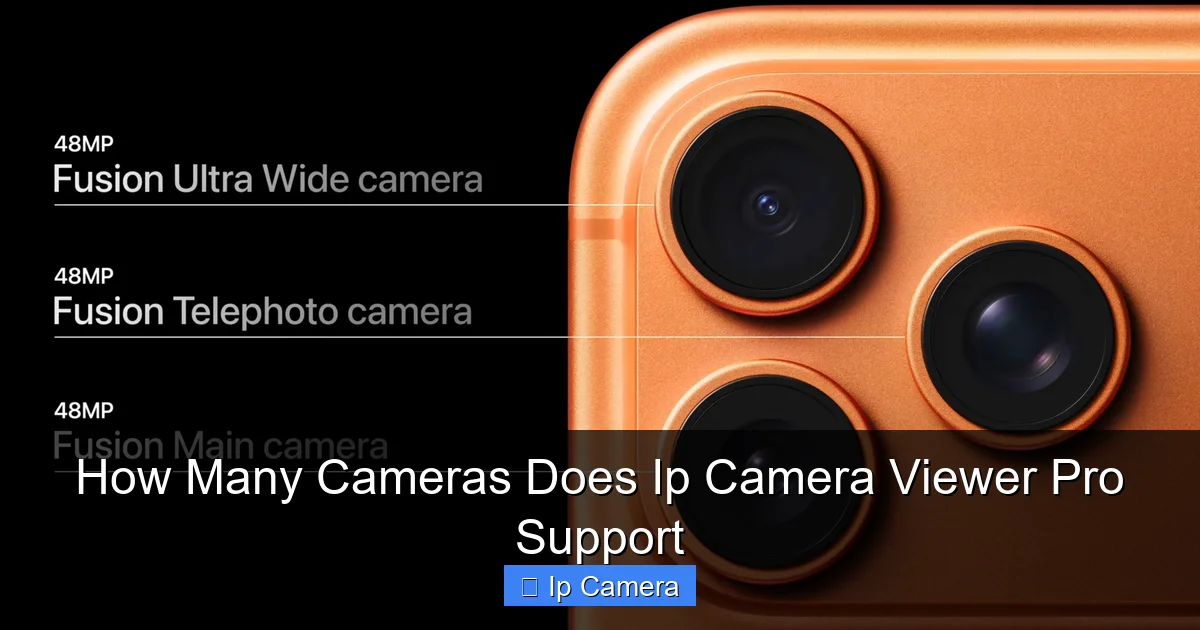 How Many Cameras Does Ip Camera Viewer Pro Support