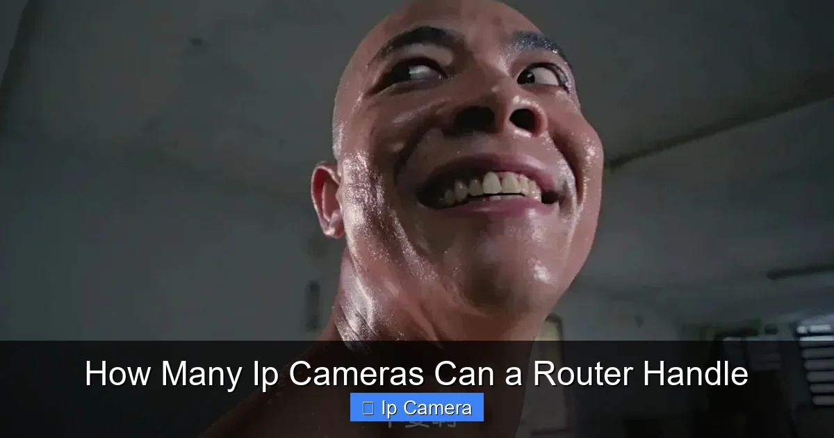 How Many Ip Cameras Can a Router Handle