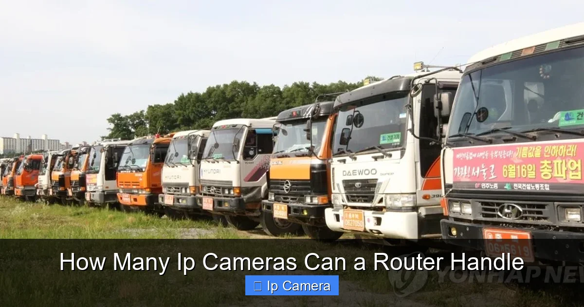 How Many Ip Cameras Can a Router Handle