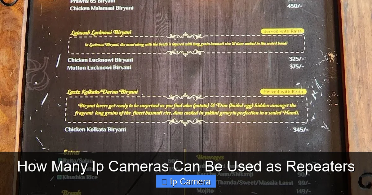 How Many Ip Cameras Can Be Used as Repeaters