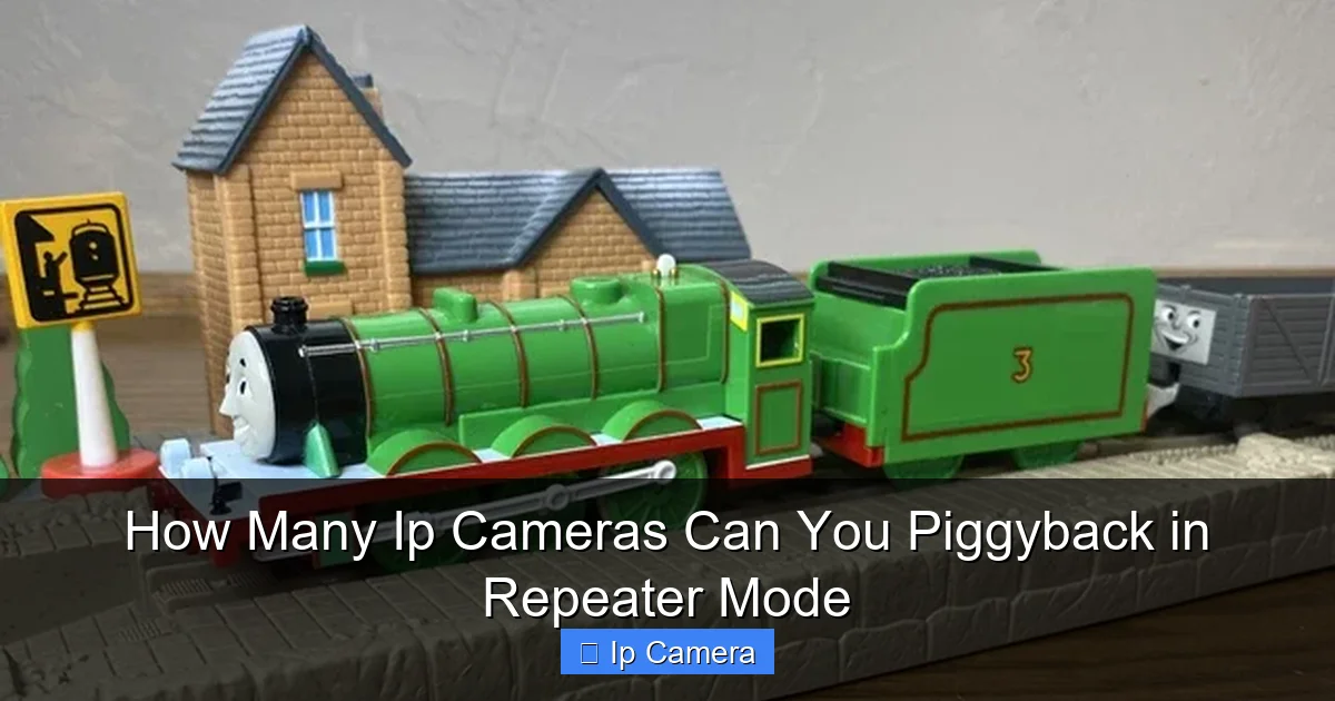 How Many Ip Cameras Can You Piggyback in Repeater Mode