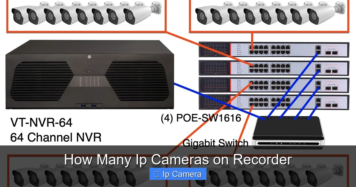 How Many Ip Cameras on Recorder