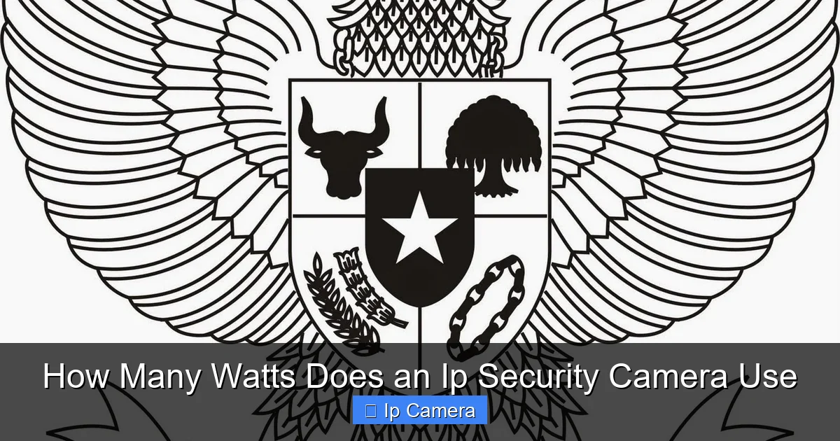 How Many Watts Does an Ip Security Camera Use