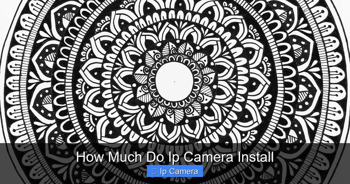 How Much Do Ip Camera Install