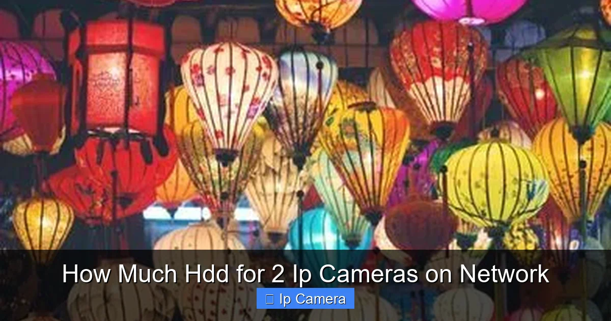 How Much Hdd for 2 Ip Cameras on Network