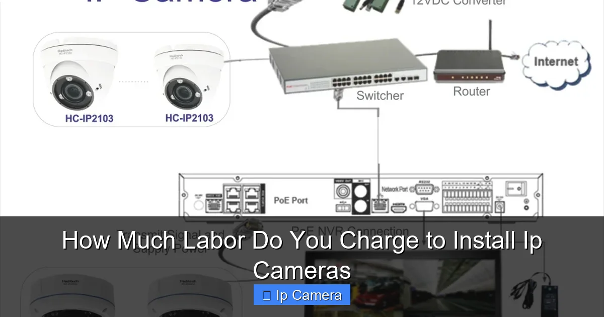 How Much Labor Do You Charge to Install Ip Cameras