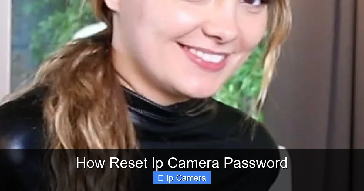 How Reset Ip Camera Password