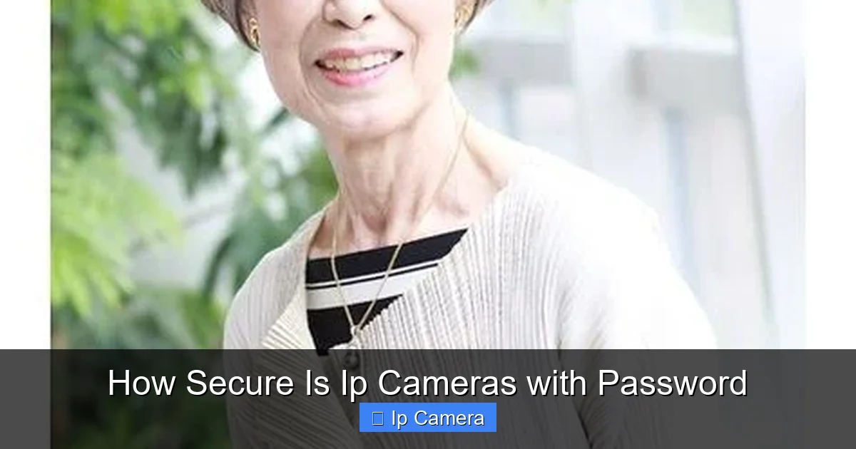 How Secure Is Ip Cameras with Password