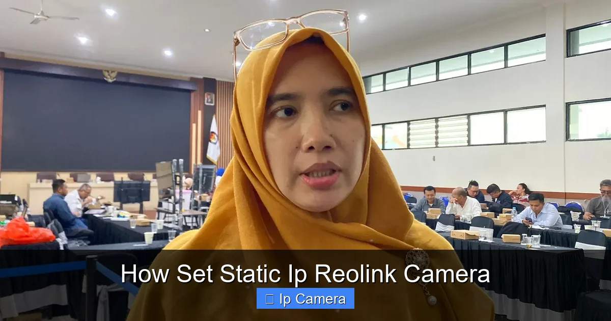 How Set Static Ip Reolink Camera