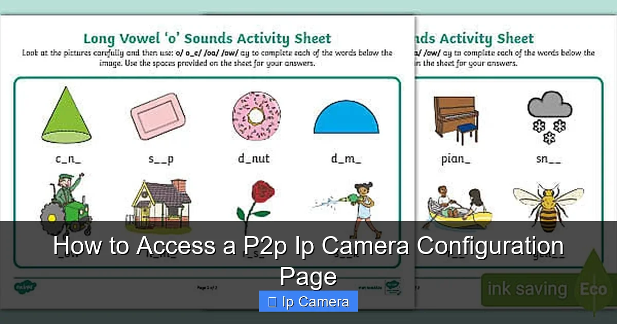 How to Access a P2p Ip Camera Configuration Page