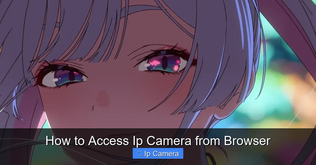 How to Access Ip Camera from Browser