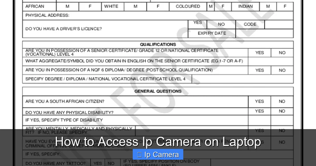 How to Access Ip Camera on Laptop