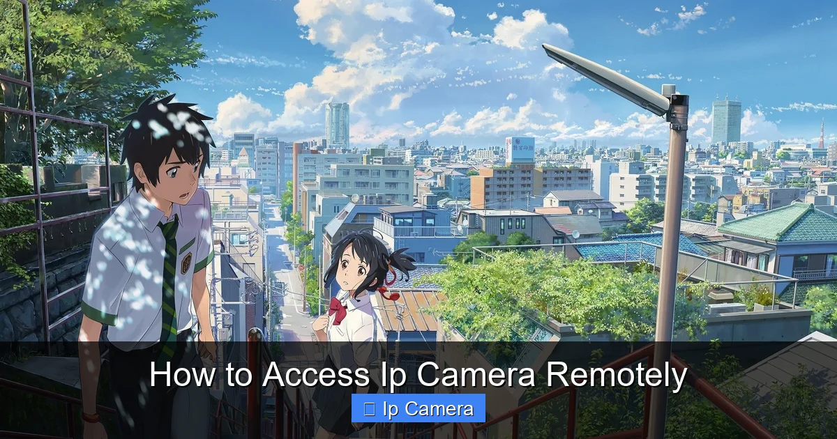 How to Access Ip Camera Remotely