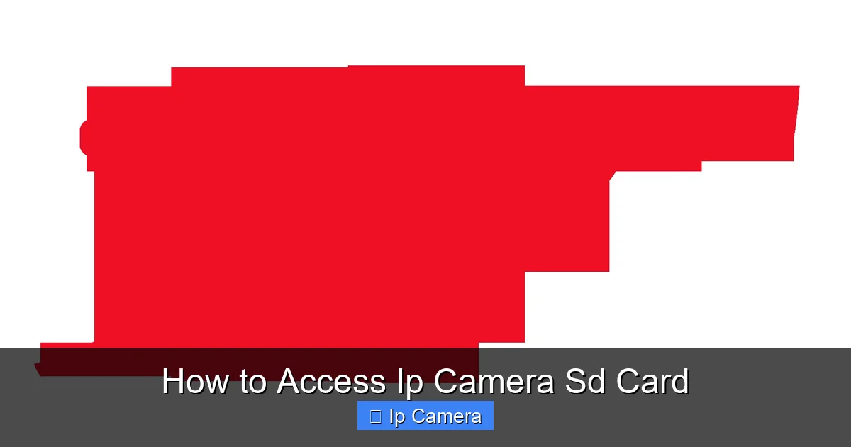 How to Access Ip Camera Sd Card