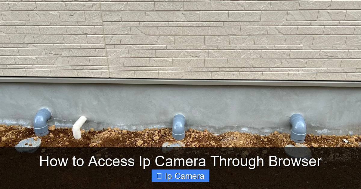 How to Access Ip Camera Through Browser