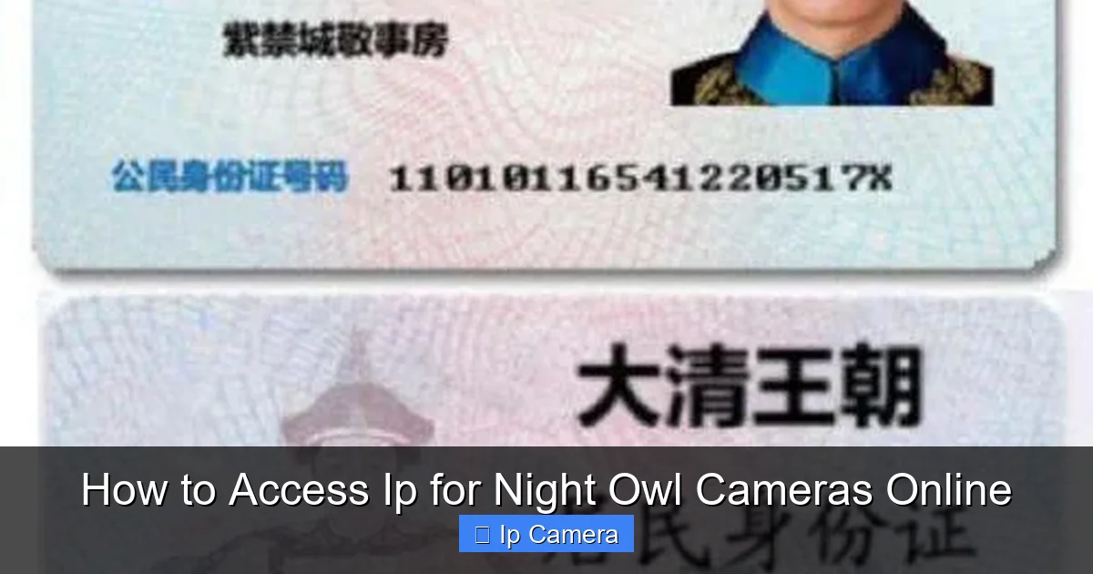 How to Access Ip for Night Owl Cameras Online