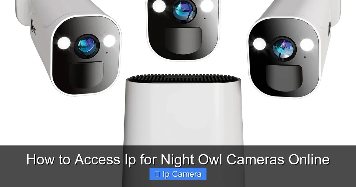 How to Access Ip for Night Owl Cameras Online