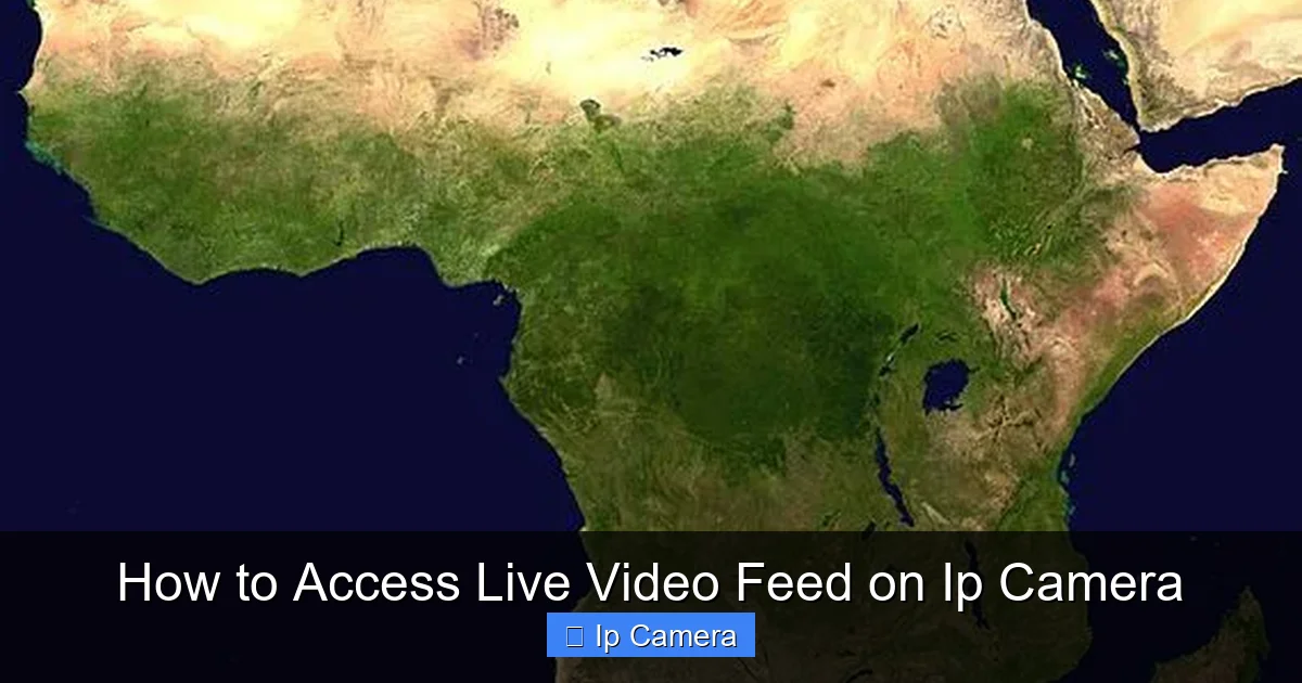How to Access Live Video Feed on Ip Camera