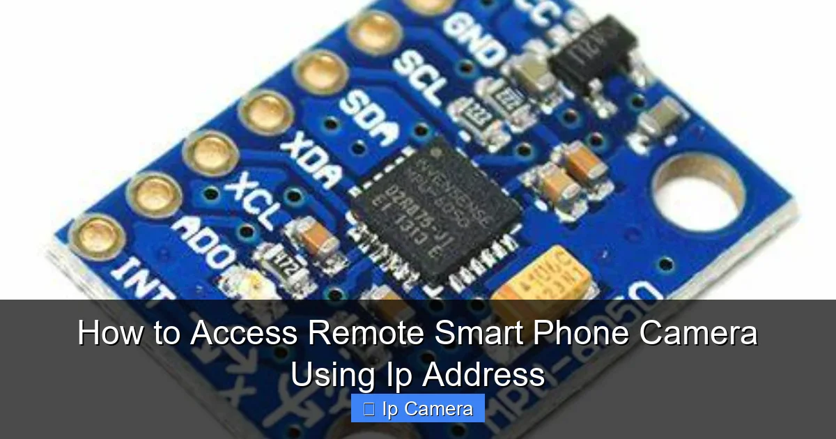 How to Access Remote Smart Phone Camera Using Ip Address