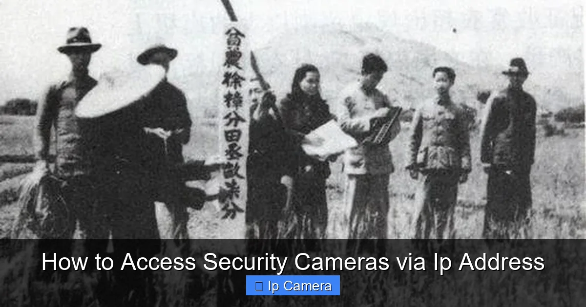 How to Access Security Cameras via Ip Address