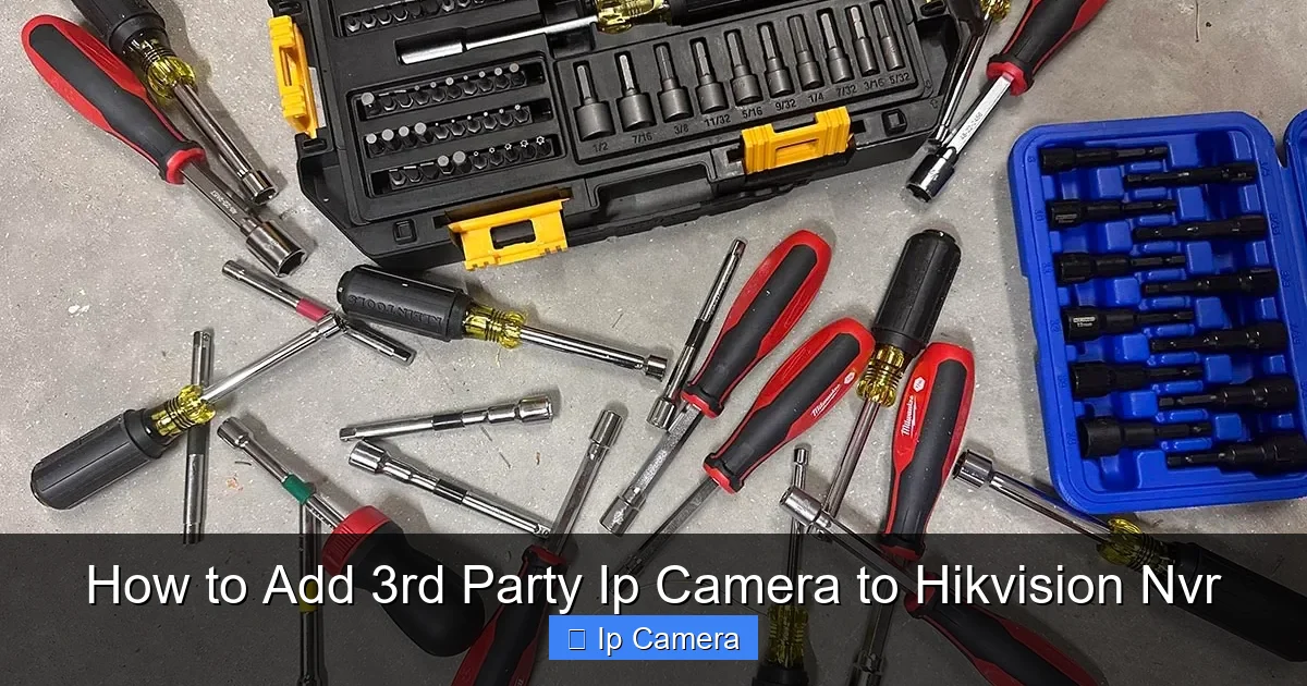 How to Add 3rd Party Ip Camera to Hikvision Nvr