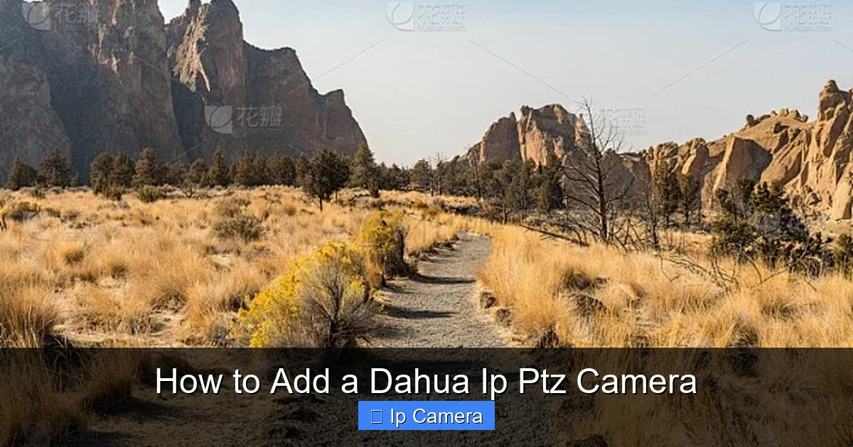 How to Add a Dahua Ip Ptz Camera