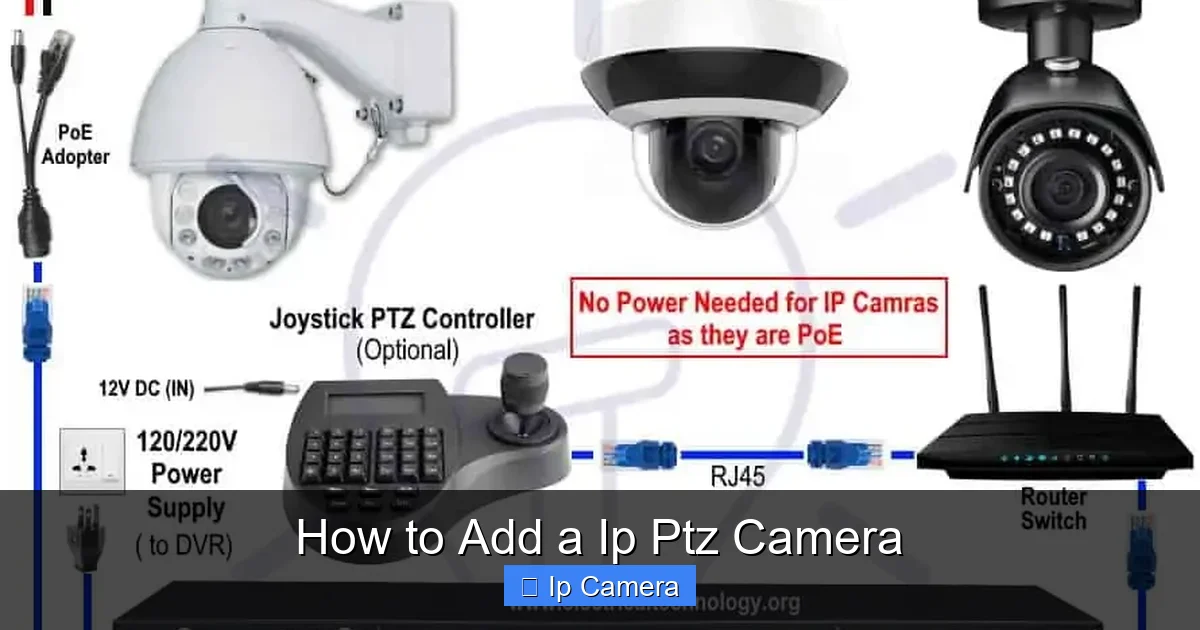 How to Add a Ip Ptz Camera