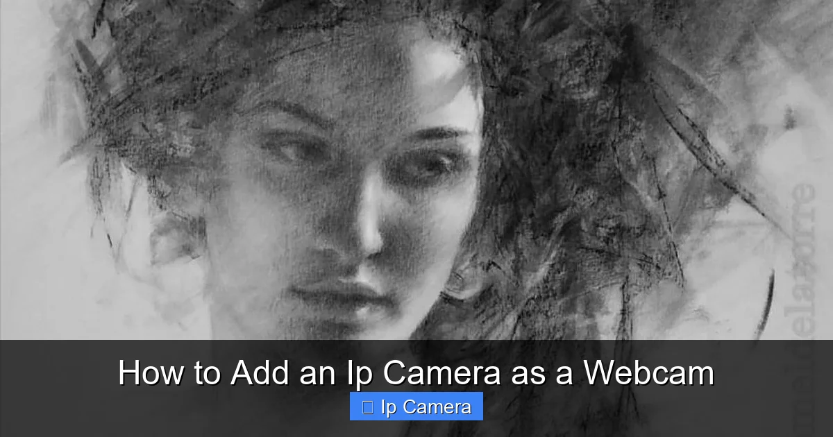 How to Add an Ip Camera as a Webcam