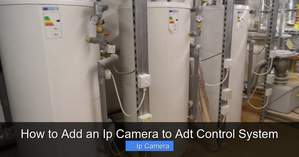 How to Add an Ip Camera to Adt Control System