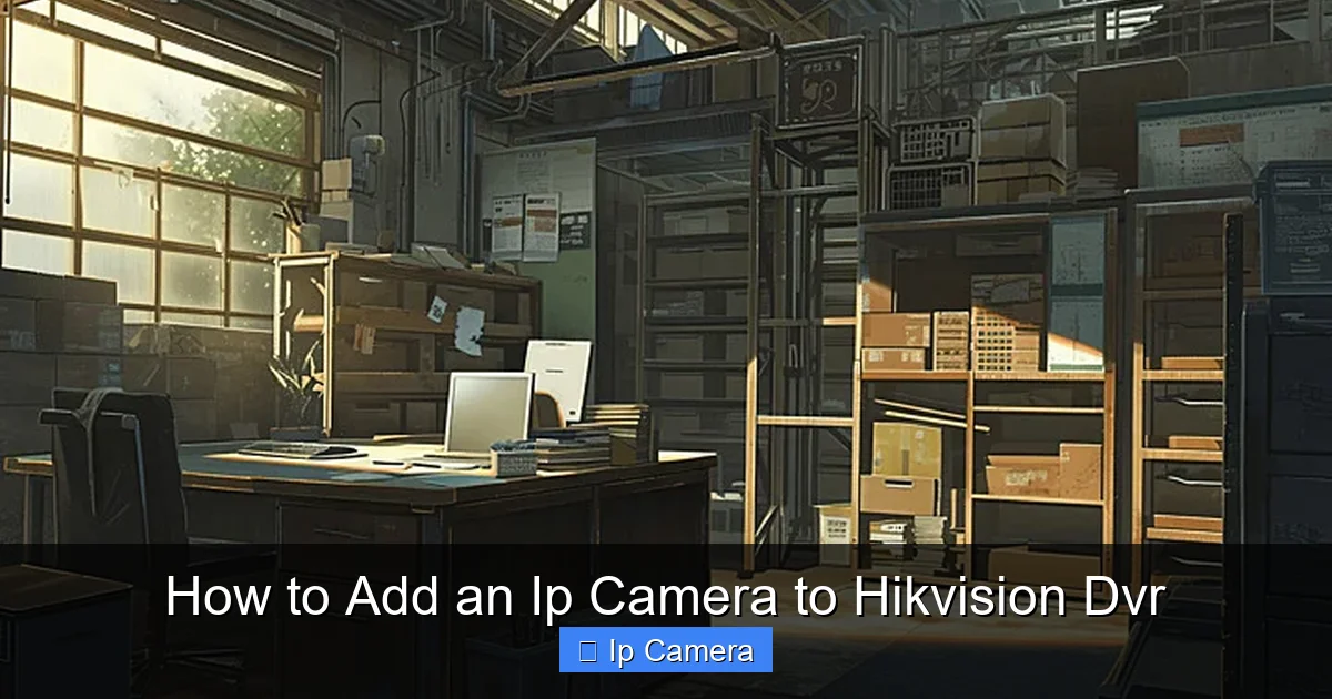 How to Add an Ip Camera to Hikvision Dvr